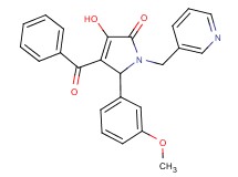 4-benzoyl-3-hydroxy-5-(3-methoxyphenyl)-1-(3-pyridinylmethyl)-1,5-dihydro-2H-pyrrol-2-one