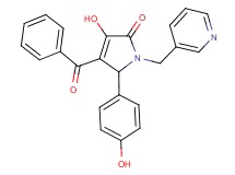 4-benzoyl-3-hydroxy-5-(4-hydroxyphenyl)-1-(3-pyridinylmethyl)-1,5-dihydro-2H-pyrrol-2-one