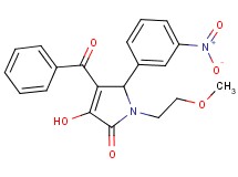 4-benzoyl-3-hydroxy-1-(2-methoxyethyl)-5-(3-nitrophenyl)-1,5-dihydro-2H-pyrrol-2-one