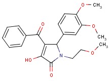 4-benzoyl-5-(3,4-dimethoxyphenyl)-3-hydroxy-1-(2-methoxyethyl)-1,5-dihydro-2H-pyrrol-2-one