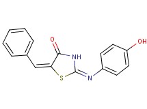 5-benzylidene-2-[(4-hydroxyphenyl)imino]-1,3-thiazolidin-4-one