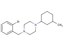 1-(2-bromobenzyl)-4-(3-methylcyclohexyl)piperazine oxalate