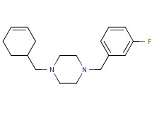 1-(3-cyclohexen-1-ylmethyl)-4-(3-fluorobenzyl)piperazine oxalate