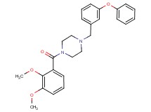 1-(2,3-dimethoxybenzoyl)-4-(3-phenoxybenzyl)piperazine