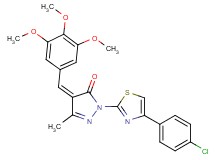 2-[4-(4-chlorophenyl)-1,3-thiazol-2-yl]-5-methyl-4-(3,4,5-trimethoxybenzylidene)-2,4-dihydro-3H-pyrazol-3-one