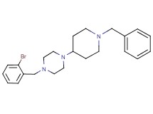 1-(1-benzyl-4-piperidinyl)-4-(2-bromobenzyl)piperazine
