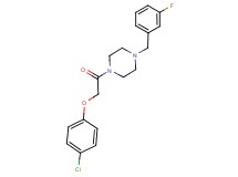 1-[(4-chlorophenoxy)acetyl]-4-(3-fluorobenzyl)piperazine oxalate