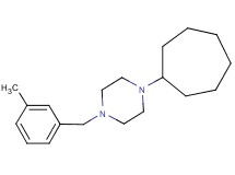1-cycloheptyl-4-(3-methylbenzyl)piperazine