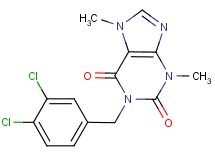 1-(3,4-dichlorobenzyl)-3,7-dimethyl-3,7-dihydro-1H-purine-2,6-dione