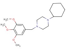 1-cyclohexyl-4-(3,4,5-trimethoxybenzyl)piperazine