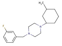 1-(3-fluorobenzyl)-4-(3-methylcyclohexyl)piperazine
