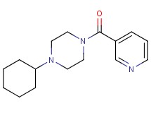 1-cyclohexyl-4-(3-pyridinylcarbonyl)piperazine oxalate