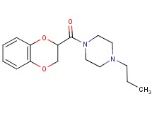 1-(2,3-dihydro-1,4-benzodioxin-2-ylcarbonyl)-4-propylpiperazine