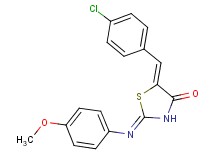 5-(4-chlorobenzylidene)-2-[(4-methoxyphenyl)imino]-1,3-thiazolidin-4-one
