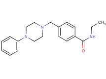 N-ethyl-4-[(4-phenyl-1-piperazinyl)methyl]benzamide