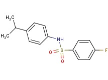 4-fluoro-N-(4-isopropylphenyl)benzenesulfonamide