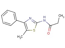 N-(5-methyl-4-phenyl-1,3-thiazol-2-yl)propanamide