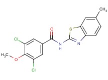 3,5-dichloro-4-methoxy-N-(6-methyl-1,3-benzothiazol-2-yl)benzamide