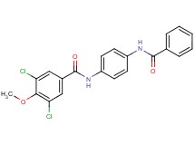 N-[4-(benzoylamino)phenyl]-3,5-dichloro-4-methoxybenzamide