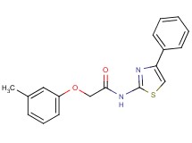 2-(3-methylphenoxy)-N-(4-phenyl-1,3-thiazol-2-yl)acetamide