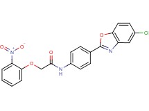 N-[4-(5-chloro-1,3-benzoxazol-2-yl)phenyl]-2-(2-nitrophenoxy)acetamide