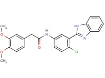 N-[3-(1H-benzimidazol-2-yl)-4-chlorophenyl]-2-(3,4-dimethoxyphenyl)acetamide