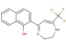 2-[7-(trifluoromethyl)-2,3-dihydro-1H-1,4-diazepin-5-yl]-1-naphthol