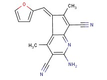 2-amino-5-(2-furylmethylene)-4,6-dimethyl-5H-cyclopenta[b]pyridine-3,7-dicarbonitrile