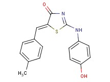 2-[(4-hydroxyphenyl)amino]-5-(4-methylbenzylidene)-1,3-thiazol-4(5H)-one