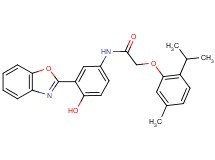 N-[3-(1,3-benzoxazol-2-yl)-4-hydroxyphenyl]-2-(2-isopropyl-5-methylphenoxy)acetamide