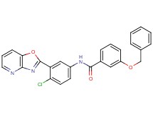 3-(benzyloxy)-N-(4-chloro-3-[1,3]oxazolo[4,5-b]pyridin-2-ylphenyl)benzamide