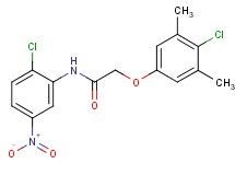 2-(4-chloro-3,5-dimethylphenoxy)-N-(2-chloro-5-nitrophenyl)acetamide