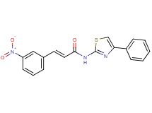 3-(3-nitrophenyl)-N-(4-phenyl-1,3-thiazol-2-yl)acrylamide