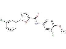 N-(3-chloro-4-methoxyphenyl)-5-(3-chlorophenyl)-2-furamide