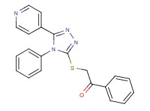 1-phenyl-2-{[4-phenyl-5-(4-pyridinyl)-4H-1,2,4-triazol-3-yl]thio}ethanone