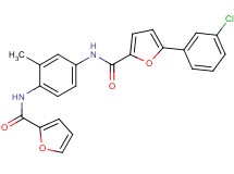 5-(3-chlorophenyl)-N-[4-(2-furoylamino)-3-methylphenyl]-2-furamide