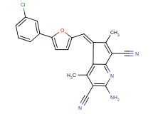 2-amino-5-{[5-(3-chlorophenyl)-2-furyl]methylene}-4,6-dimethyl-5H-cyclopenta[b]pyridine-3,7-dicarbonitrile