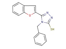 5-(1-benzofuran-2-yl)-4-benzyl-4H-1,2,4-triazole-3-thiol
