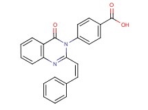 4-[4-oxo-2-(2-phenylvinyl)-3(4H)-quinazolinyl]benzoic acid