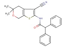 N-(3-cyano-5,5-dimethyl-4,7-dihydro-5H-thieno[2,3-c]pyran-2-yl)-2,2-diphenylacetamide