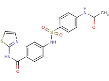 4-({[4-(acetylamino)phenyl]sulfonyl}amino)-N-1,3-thiazol-2-ylbenzamide