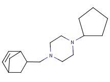 1-(bicyclo[2.2.1]hept-5-en-2-ylmethyl)-4-cyclopentylpiperazine oxalate