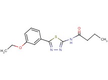 N-[5-(3-ethoxyphenyl)-1,3,4-thiadiazol-2-yl]butanamide