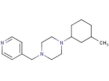 1-(3-methylcyclohexyl)-4-(4-pyridinylmethyl)piperazine oxalate