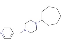 1-cycloheptyl-4-(4-pyridinylmethyl)piperazine oxalate