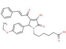 6-[3-cinnamoyl-2-(4-ethoxyphenyl)-4-hydroxy-5-oxo-2,5-dihydro-1H-pyrrol-1-yl]hexanoic acid