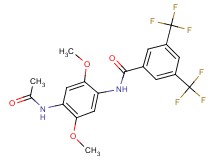 N-[4-(acetylamino)-2,5-dimethoxyphenyl]-3,5-bis(trifluoromethyl)benzamide
