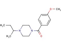 1-sec-butyl-4-(4-methoxybenzoyl)piperazine oxalate