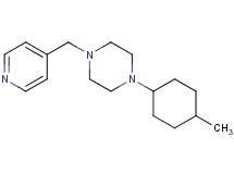 1-(4-methylcyclohexyl)-4-(4-pyridinylmethyl)piperazine oxalate