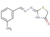3-methylbenzaldehyde (4-oxo-1,3-thiazolidin-2-ylidene)hydrazone